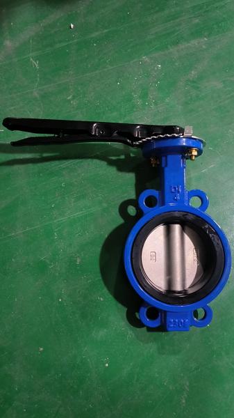 Затвор дисковый поворотный межфланцевый с симметричным диском с ручкой — фото 3